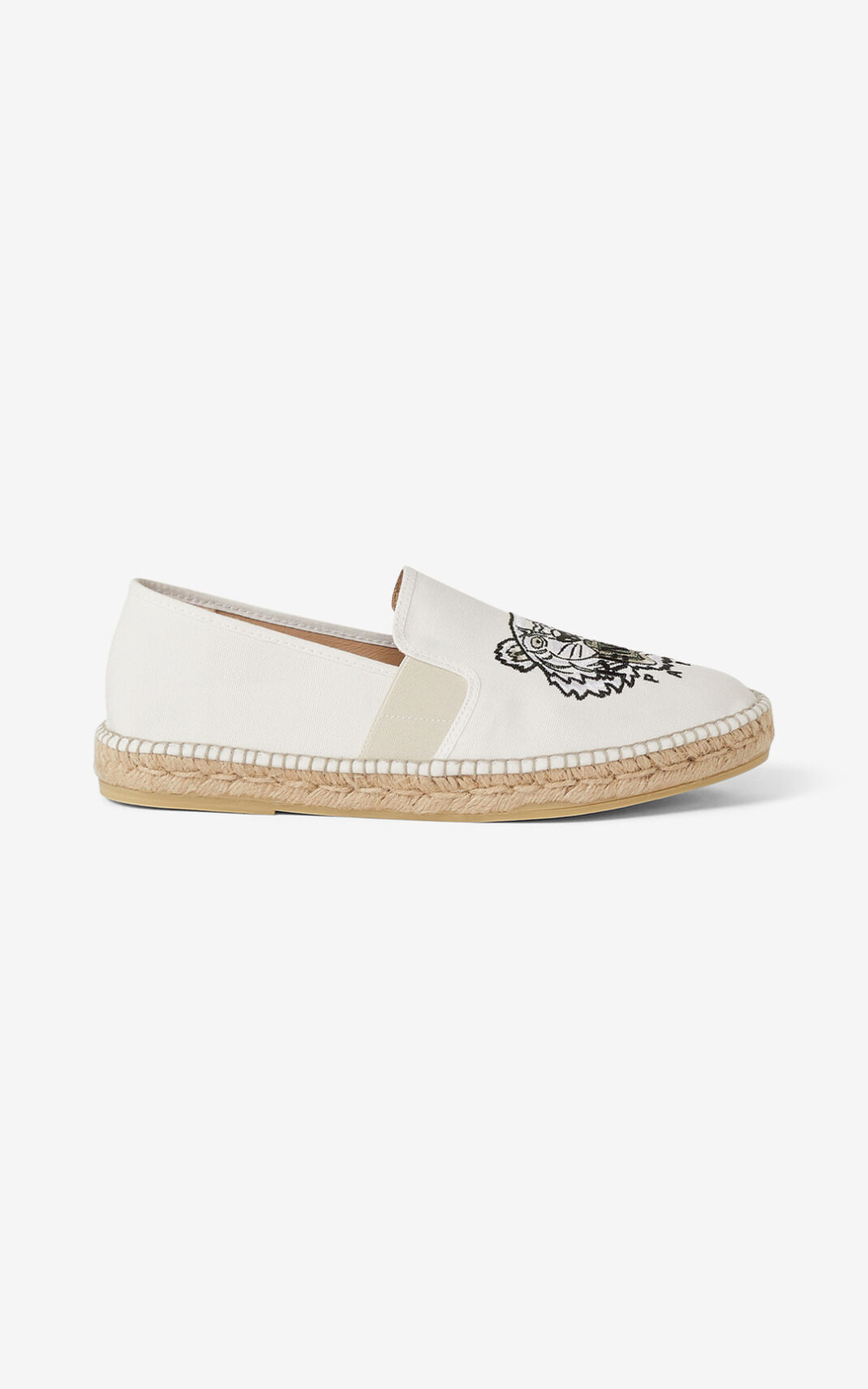 Espadrille Kenzo Homme Tiger elasticated Blanche EZHAX-4036